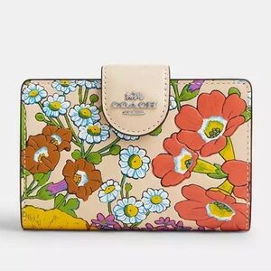 Coach Floral Print Women's Wallet - Multicolor
